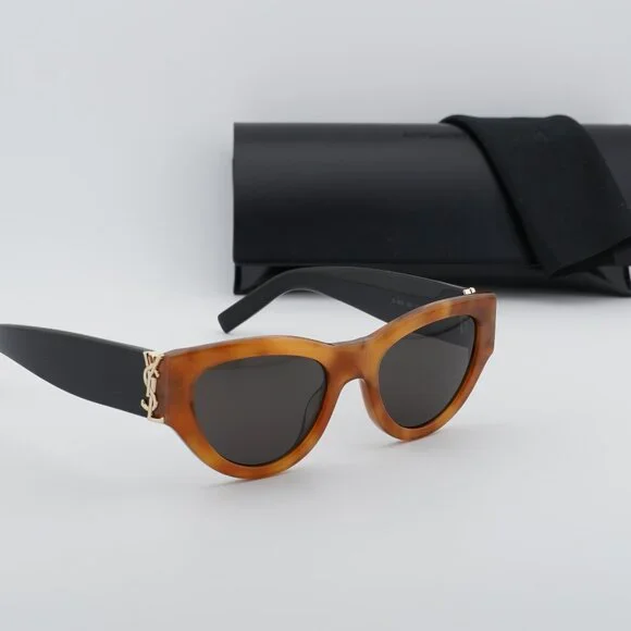 Saint Laurent SL M94 007 Cat Eye Sunglasses - Havana/Black display picture 1